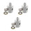 3Pièces Connecteur Pression Huile Aluminium Auto Durable Multicouleur 7