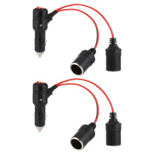 2St Waterdichte Auto Sigarettenaansteker Splitter Met Schakelaar ABS