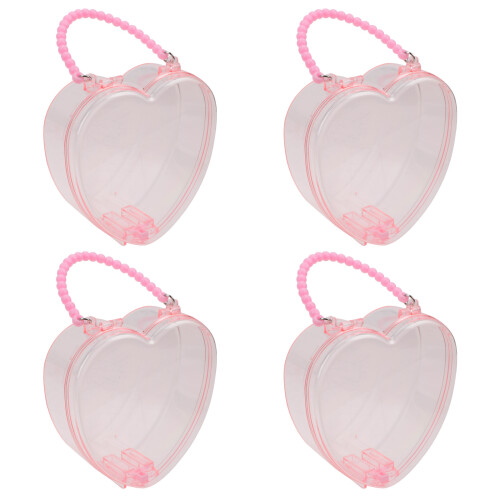 8St Roze Plastic DIY Opbergdoos Speelgoeddoos