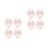 8St Roze Plastic DIY Opbergdoos Speelgoeddoos 5