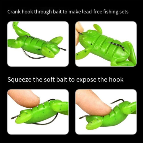 Ein Weicher Froschköder, ein Kicking Frog Lure Köder, Geeignet für Alle Arten Von Fleischfressenden Fischen, Weicher Köder 2