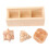 1Ensemble Jouet Éducatif Pyramide En Bois Durable Puzzle Mental 1