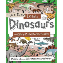 How to Draw Deadly Dinosaurs by Paul Calver Paperback Book