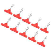 20 Pezzi Slider a Zip Boom Fishing Connettore per Linea Braid ABS Alloy Rame Attrezzatura