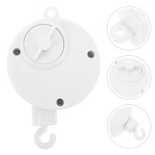 Musikbox Babybett Weiß Aus Zinklegierung & ABS Mit 5 Musikmodi