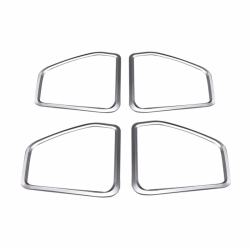 For  Macan 2015-2021 Silver ABS Door Speaker Horn Ring Frame Cover Trim