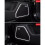 For  Macan 2015-2021 Silver ABS Door Speaker Horn Ring Frame Cover Trim 5