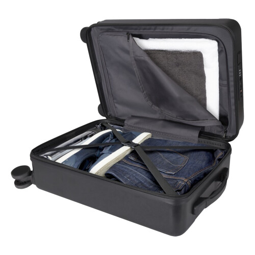 (One Size, Solid Black) Floso Rover Pro Recycled 40L Trolley Bag 2