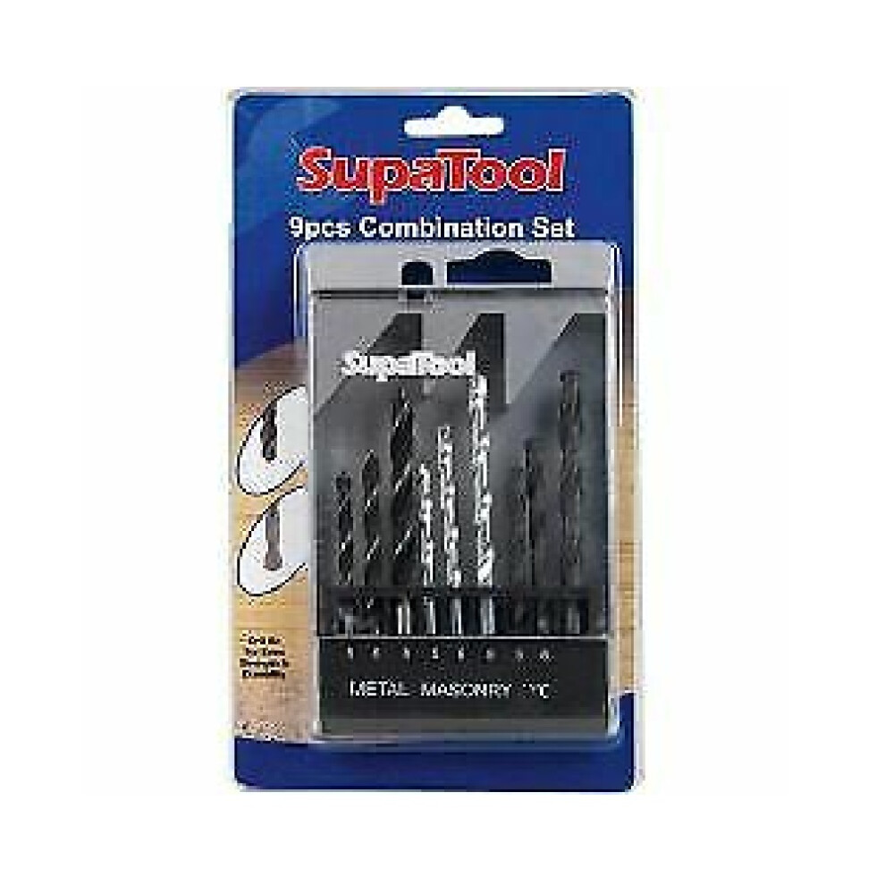 Supatool Combination 9 Piece Drill Bit Set 5059444315688