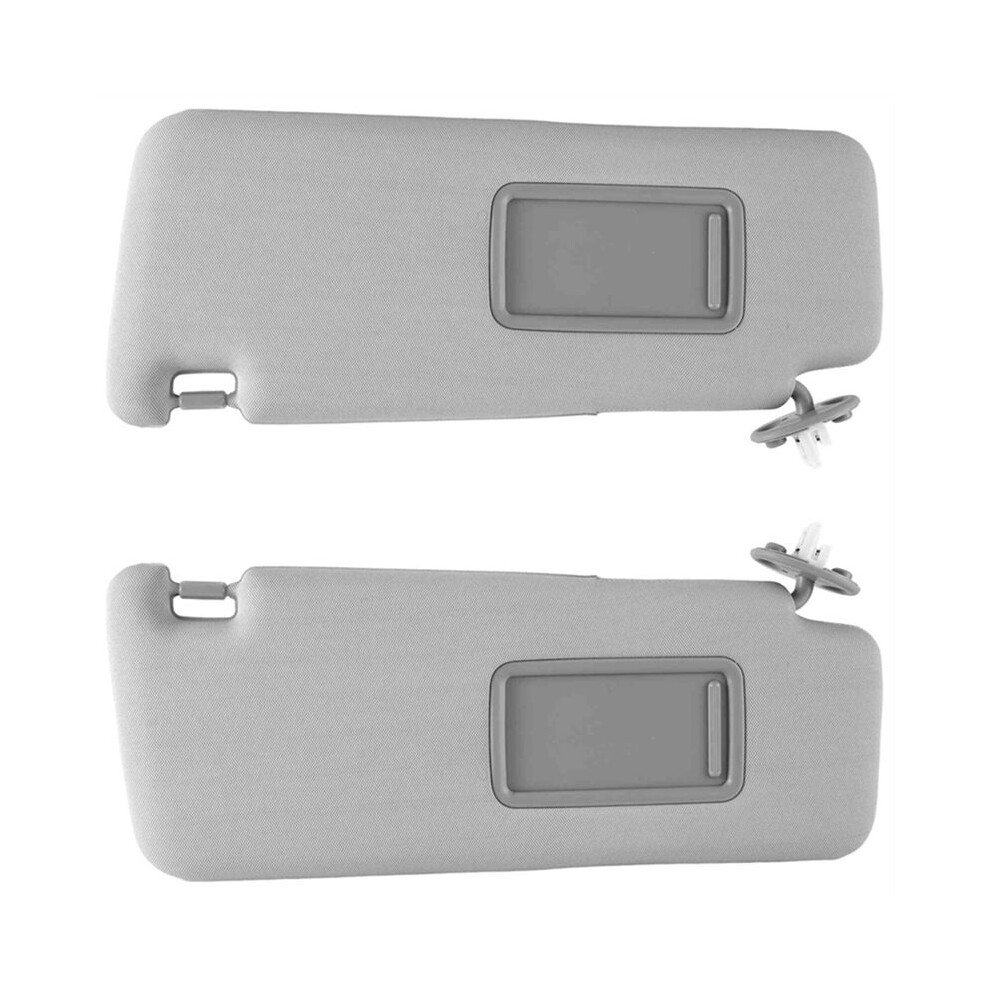 1Pair Car Sun Visors 74320-35A91-B1 74310-35B01-B1 For 4Runner 2010-2023 Sunvisor Shades With Vanity Mirror Grey 4714017363206