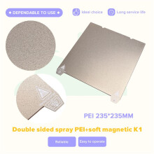 Build Plate for K1 Double Side Printing Heatbed 235x235mm Buid Plate PEI Magnetic Steel Sheet for K1
