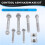 13859 Front Lower Inner Forward Suspension Control Arm Bolt Kit for 2
