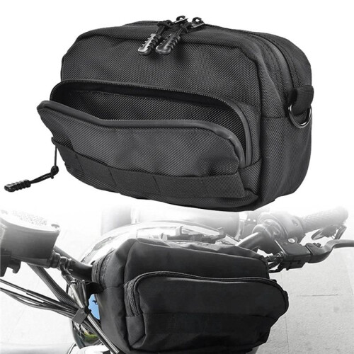 Universal Motorcycle Handlebar Bag, Motorcycle Storage Bag Fork Bag, Bike Handlebar Bag 2