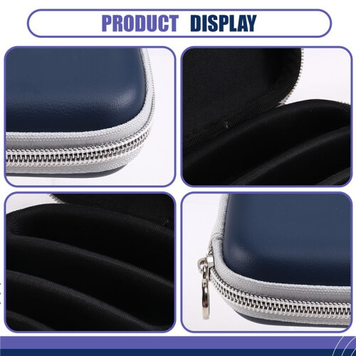 KONGSHENG 10 Holes Harmonica Carry Case, Zippered Pouch for Harmonica, Harmonicas Storage Case Can Hold 3 Harmonicas 1