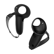 Silicone Protective Cover with Knuckle Strap for Quest 3 Controller Grips Handle Protector VR Accessories
