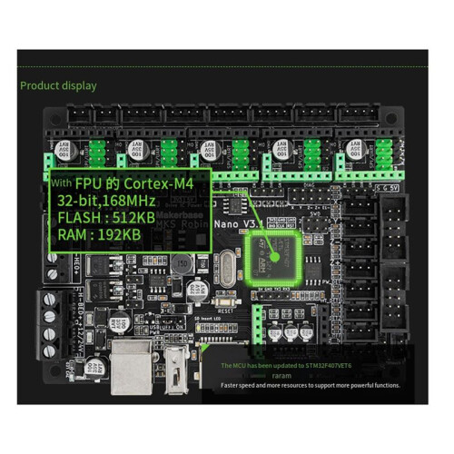 Makerbase MKS Robin  V3.1 32bit Controller Motherboard TMC2209 MKS TS35 Touch Screen for Ender3 WIFI Module 3D Printer Parts 1