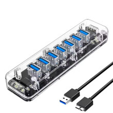 ORICO USB HUB Multi 7 Port High Speed USB3.0 Splitter with Micro-USB Power Port for Laptop PC OTG Adapter