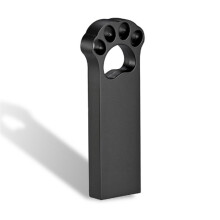 Lovely Bear Paw USB 2.0 Flash Drives 128GB Silver Memory Stick Gift Metal Waterproof Pen Drive Black Pendrive