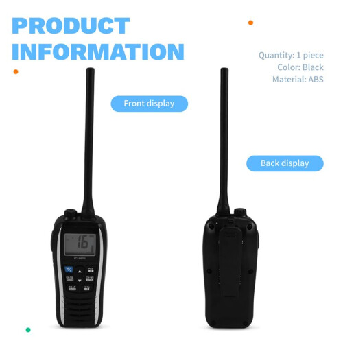 IC-M25 Walkie Talkie, Maritime Waterproof VHF Floating Handheld, LCD Display,  and Waterproof EU Plug 1
