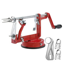 Peeler Corer, Peeler Slicer Corer with Stainless Steel Blades and Powerful Suction Base for Apples and Potato