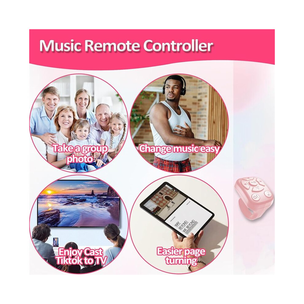 Scrolling Ring Remote Control For Tiktok Remote Turner Ring Scroller For Smartphone,Camera Shutter Short Video 4713157363688