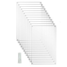 12 Pack Pet Cage Liner Protection Rabbit Cage Urine Guard Clear Cage Liner Guinea Pig Side Lining Siding
