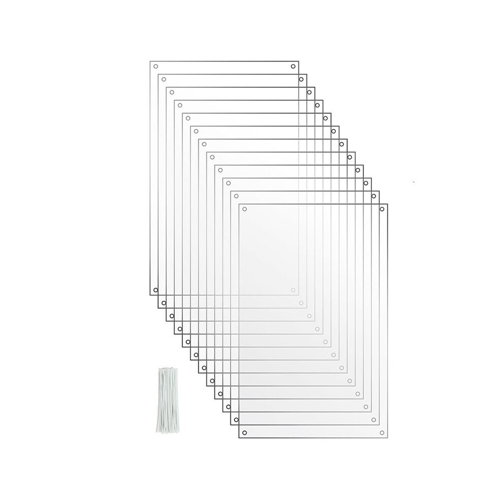 12 Pack Pet Cage Liner Protection Rabbit Cage Urine Guard Clear Cage Liner Guinea Pig Side Lining Siding 6031094938553