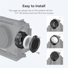 Cage for AirTag with A 18mm Through Slot with 1/4in-20 Threaded Hole Mount AirTag the Camera to Track Devices MD4149