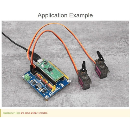 Servo Driver Module for Raspberry Pi  Ideal for Robotic Arms & Hexapod Walkers 16-Bit Resolution Servo Drive Board 1