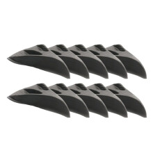 10pcs Universal Carbon Fiber Fin Kit Car Roof Wing Windshield Generator for Windscreen Roof Spoiler
