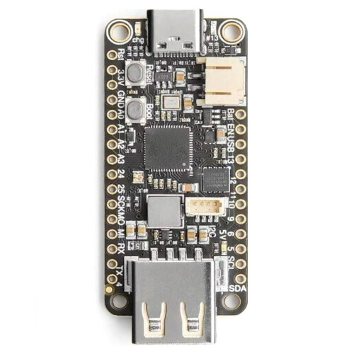 5723 Feather RP2040 with USB Type A Host Enhanced Connectivity Microcontroller for DIY Projects and Prototyping 2