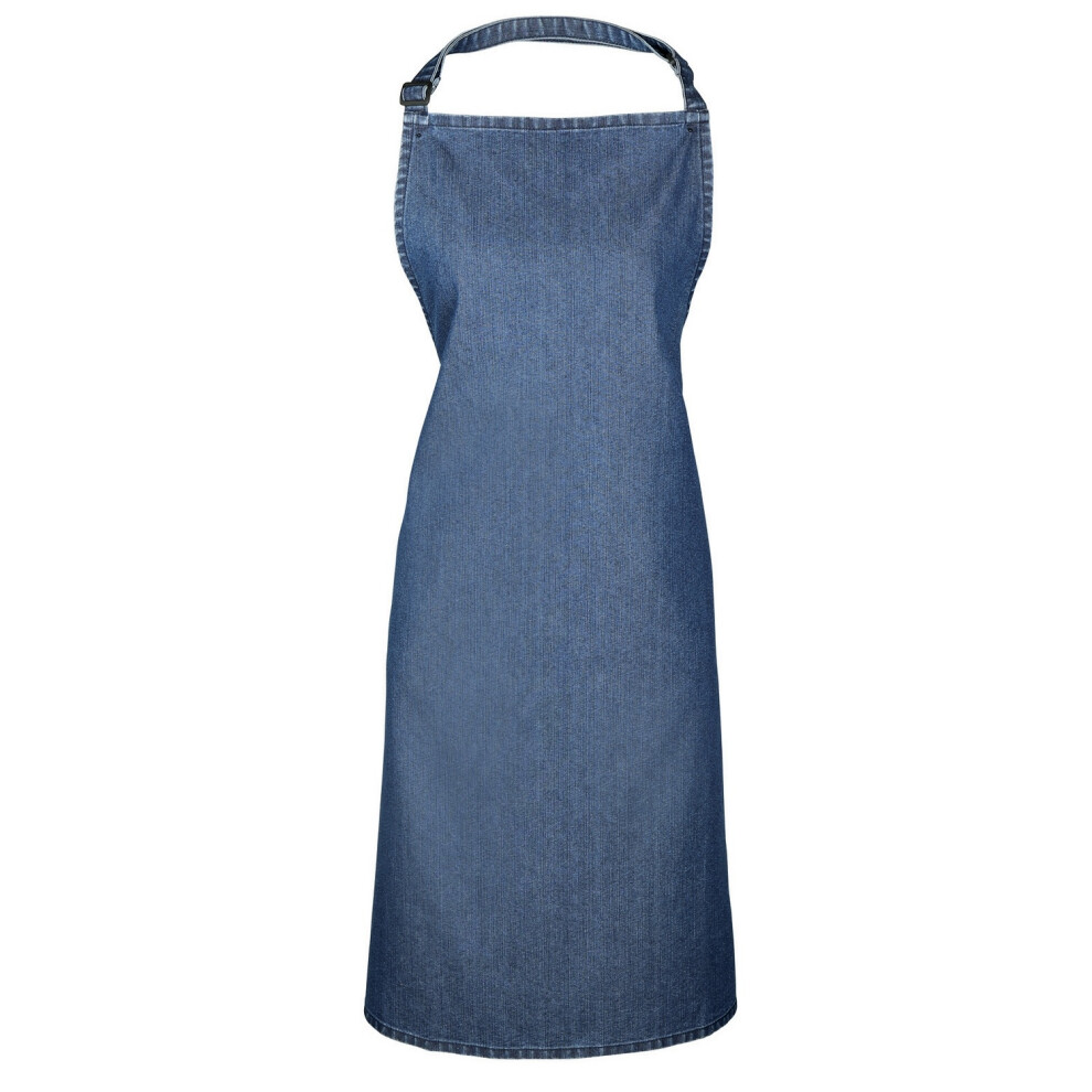 Premier (One Size, Indigo Denim) Colours Bib Apron / Workwear (Pack Of 2)