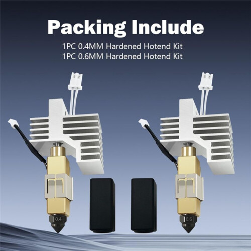 0.4MM 0.6MM Ceramic Hotend for Centauri Hot End All Hardened Steel Nozzle Replacement Extruder Print  Replacement 1