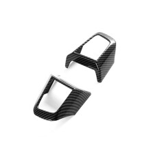 Car Steering Wheel Button Cover Trim for Cooper S F66 / Cooper Cabrio F67 2025 Accessories ABS Carbon Fiber