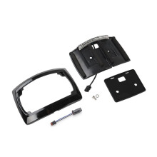 Luz LED para Realocação da Moldura da Placa Traseira da Motocicleta para Electra Glide/Road Glide/Road King 2009-2023, Preta