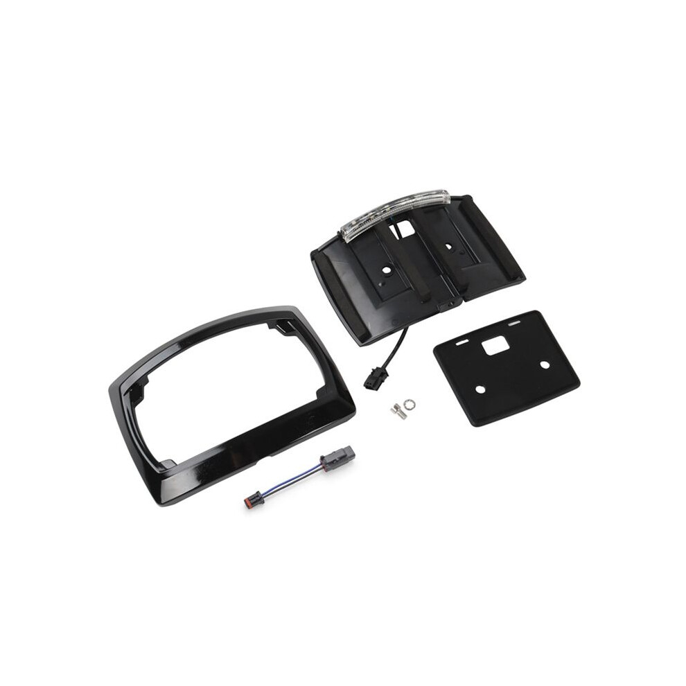Motorcycle Rear License Plate Frame Relocation Led For Electra Glide/Road Glide/Road King 2009-2023 Light/Black 6031545725930