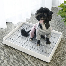 2 Pack Large Rabbit Litter Box, Bunny Restroom Litter Tray, Small Animals Litter Pan Toilet Potty Trainer with Grate