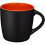 (8.4 x 8.8 cm, Solid Black/Orange) Bullet Riviera Ceramic Mug 1