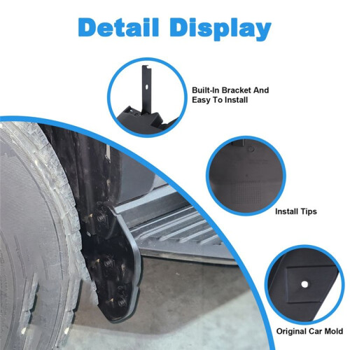 Front Left & Right Mud Flaps for  Transit MK8 1820757 1820756 Molded  Flares Mudguards Car Replace Part 2