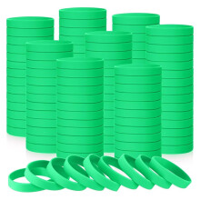 100Pcs Blank Elastic Solid Color Silicone Wristbands Stretch for Men Women Teens Gifts Students Sports Party Supplies,C