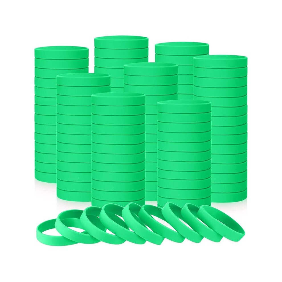 100Pcs Blank Elastic Solid Color Silicone Wristbands Stretch For Men Women Teens Gifts Students Sports Party Supplies,C 6031535534917