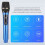 Wireless One-to-Two Home Microphone 6.35 Interface Professional Handheld Microphone for KTV Performance Stage 2