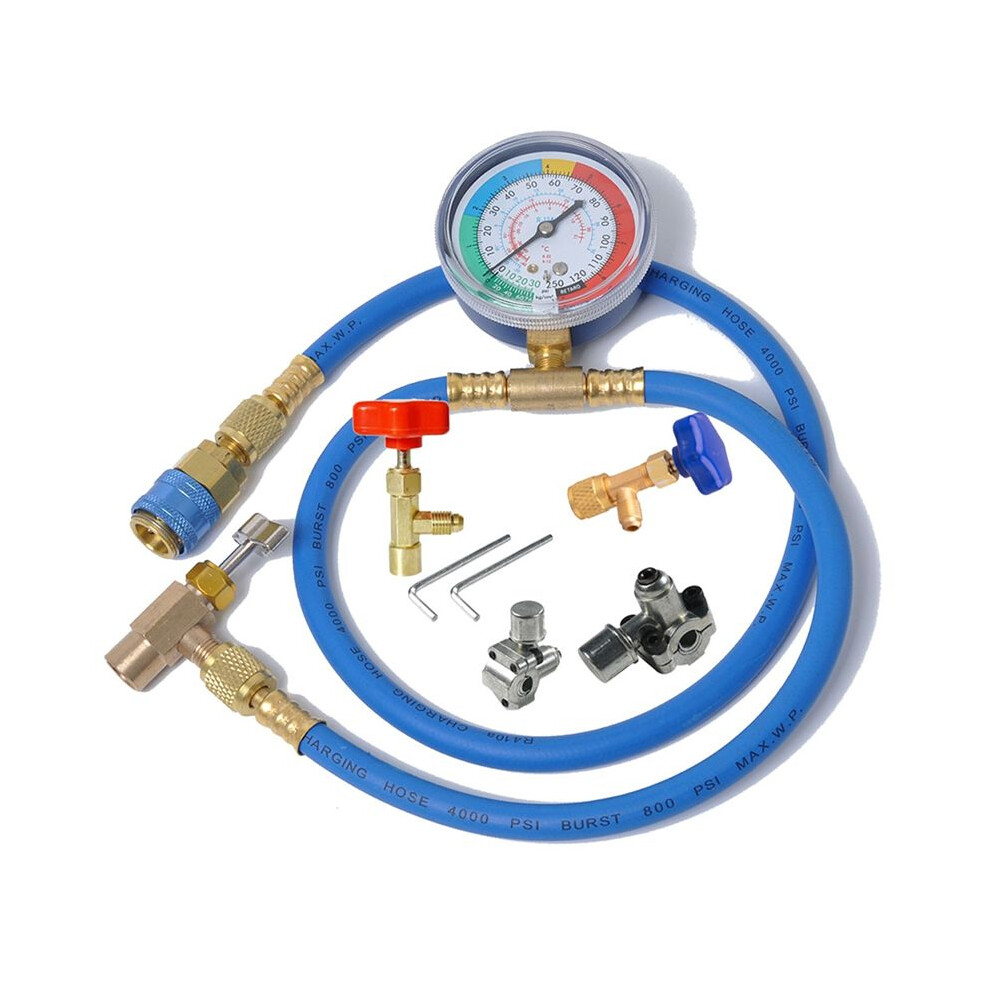 R134a Air Conditioning Refrigerant Charging Hose With Gauge Recharge Measuring Hose Refrigerant Charging Pipe For Car 4711551450911