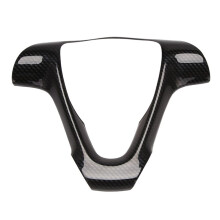 Carbon Fiber Car Steering Wheel Frame Decorative Sticker Accessories for Fortwo 451 2009-2014