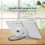 Adjustable Foldable Tablet Stand - Portable Desk Stand with Hand Ring Back Clip 5