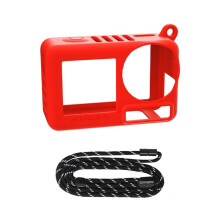 Étui de Protection en Silicone pour OSMO ACTION 5 Pro, Résistant Aux Rayures, Anti-Collision, Protection de Caméra, Rouge