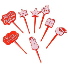 Christmas Themed Fruit Picks, Fruit Food Fork Picks Set, Toothpick Forks, Reusable Lunch Box Toothpicks