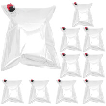 10st Vinväska Refillpåsar Refill Blåsor 5L Vinväska Ersättningspåsar Refill Dispenserpåse Vinersättning
