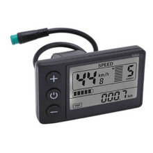 24V 36V 48V 60V Display LCD Impermeabile S866 Pannello di Controllo Cruscotto Display per Bici Elettrica per Scooter Elettrico 5 Pin