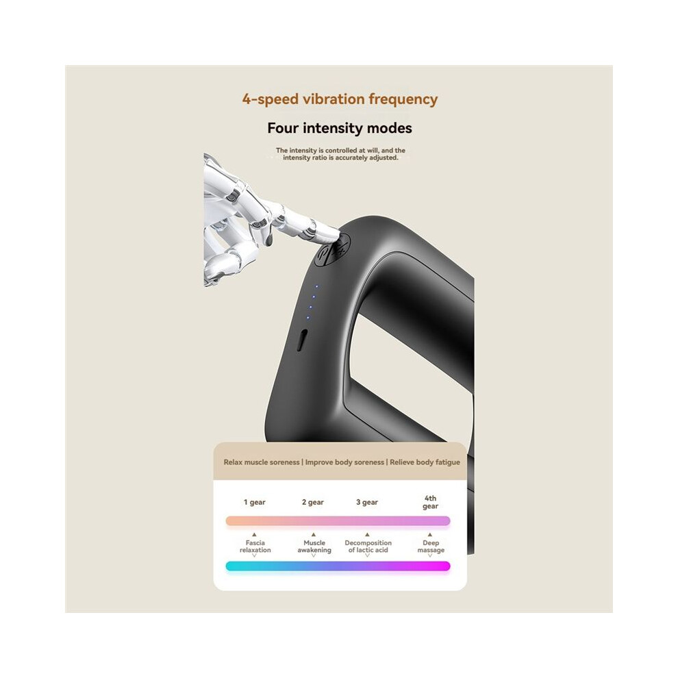 Handheld Massager Cordless Percussion Massage Fascial Ring Belly Fat Machine Electric Massager